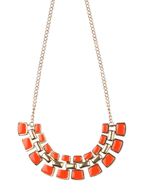 orange geometric neckpiece - 1080399 - Very Small Image - 1