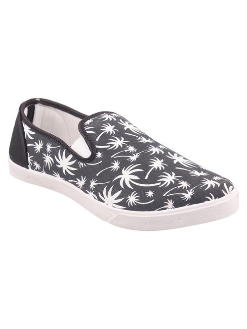 black canvas casual slip on - 10804461 - Very Small Image - 1