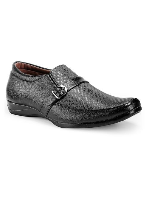 black faux leather formal shoes - 10804491 - Very Small Image - 1