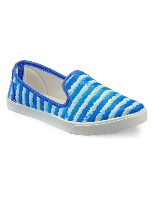 blue canvas casual slip on - 10804549 - Very Small Image - 1