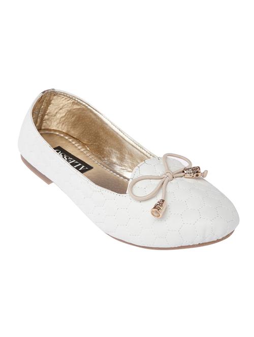 white leatherette ballerina - 10814968 - Very Small Image - 1