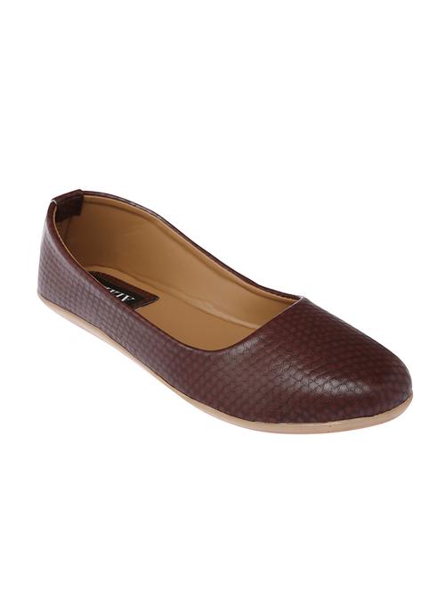 brown leatherette ballerina - 10814973 - Very Small Image - 1