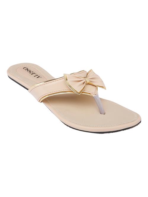 cream leatherette sandals - 10814990 - Very Small Image - 1