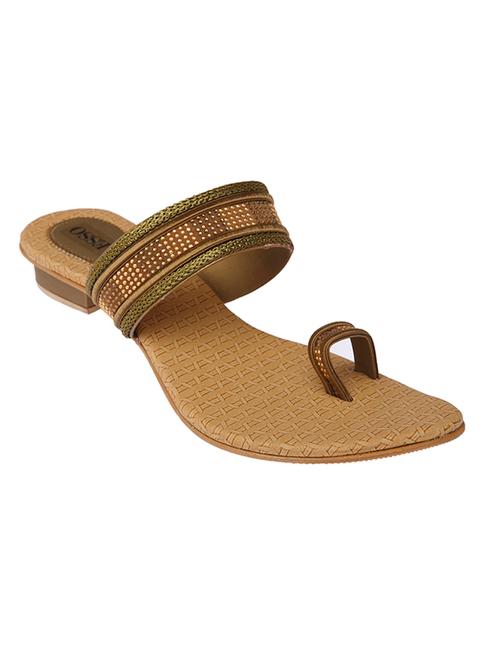 copper leatherette sandals - 10815012 - Very Small Image - 1