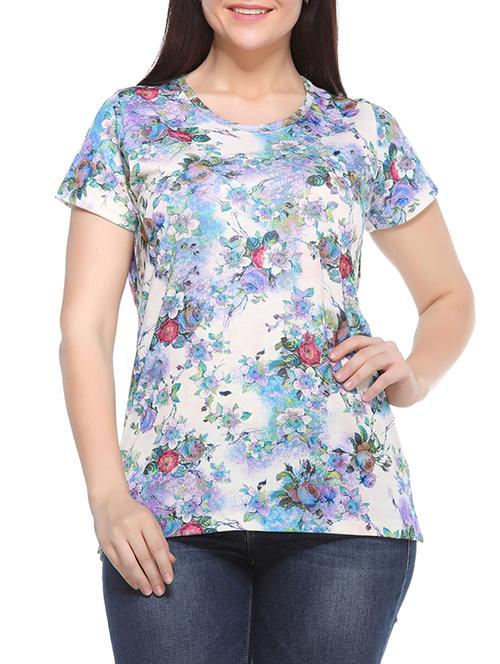 blue viscose tshirt - 10816969 - Very Small Image - 1