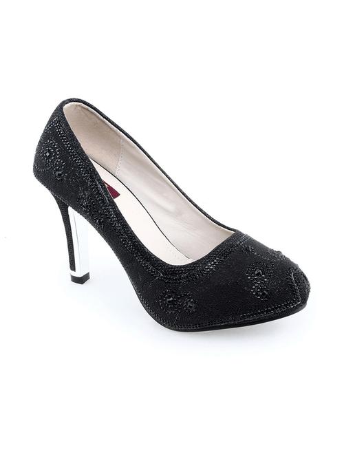 black leatherette pumps - 10817038 - Very Small Image - 1