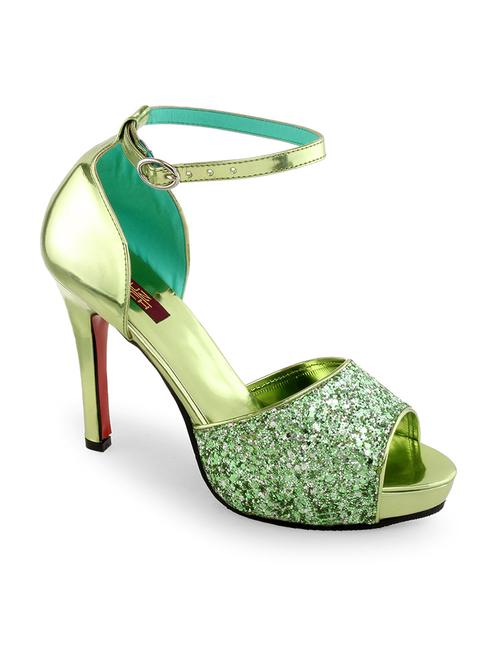 green ankle strap sandals - 10817133 - Very Small Image - 1