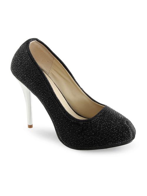 black leatherette pumps - 10817187 - Very Small Image - 1