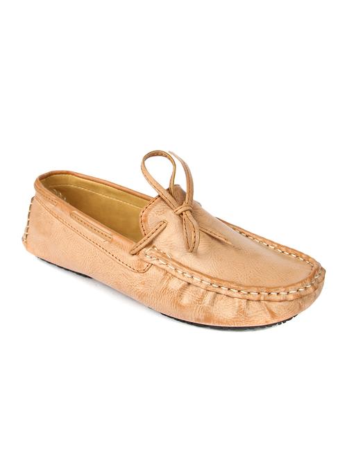 beige leatherette moccasins - 10820750 - Very Small Image - 1