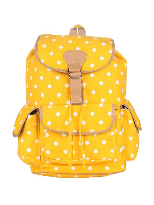 yellow canvas regular backpack - 10824877 - Very Small Image - 1