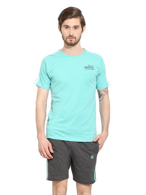 duke stardust green cotton blend bermuda set - 10825198 - Very Small Image - 1