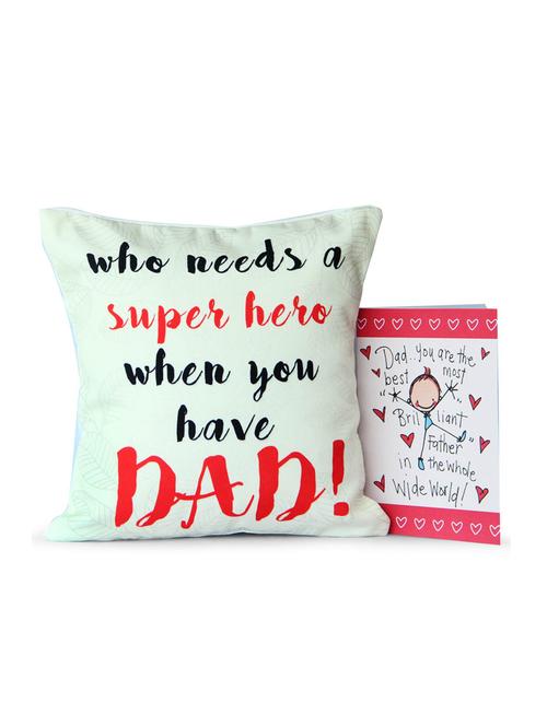 cushion & card for best most dad - 10825906 - Very Small Image - 1