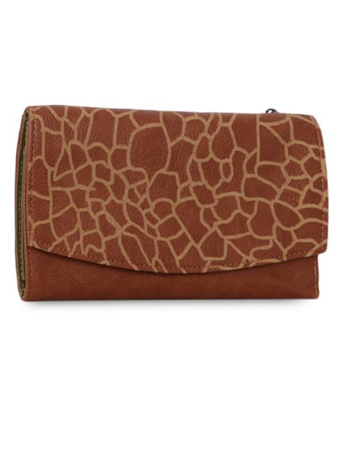 printed flap faux leather wallet - 1082638 - Very Small Image - 1