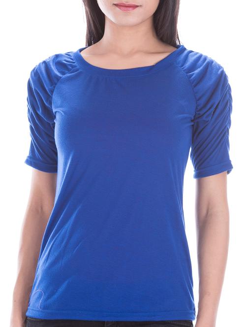ruched raglan sleeved top - 10827836 - Very Small Image - 1