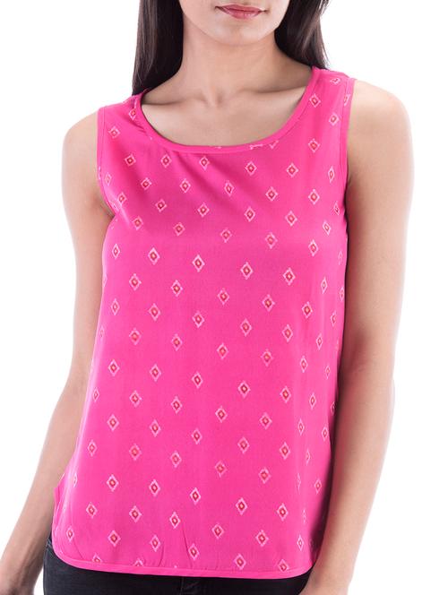 round neck sleeveless top - 10827845 - Very Small Image - 1