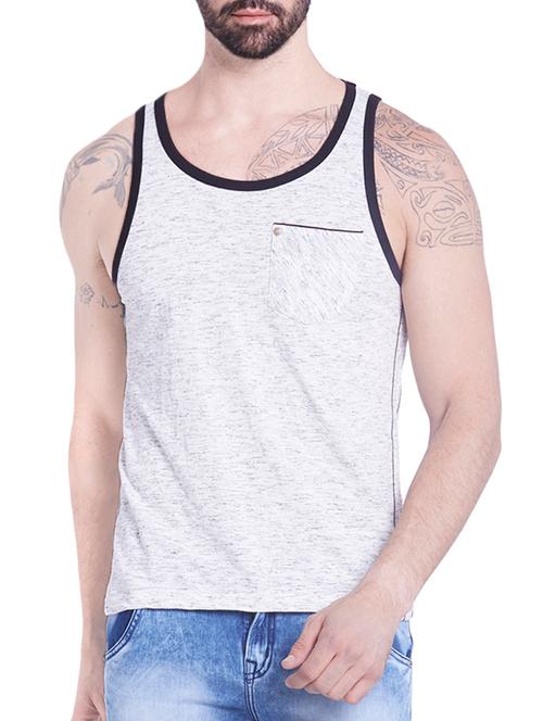 grey cotton vest - 10828535 - Very Small Image - 1