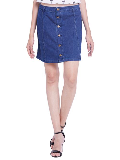 blue polyester skirts - 10828566 - Very Small Image - 1
