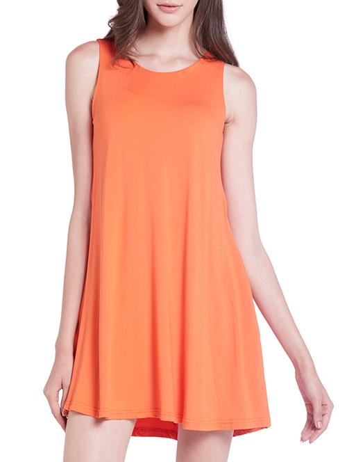 orange polyester dress - 10828568 - Very Small Image - 1