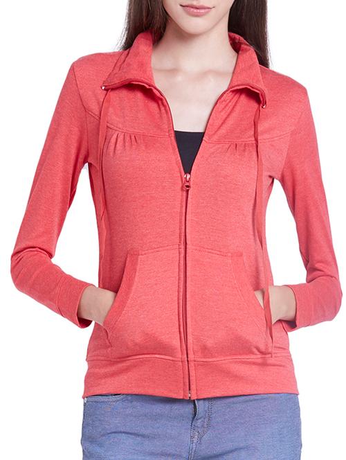 red polyester sweatshirt - 10828664 - Very Small Image - 1