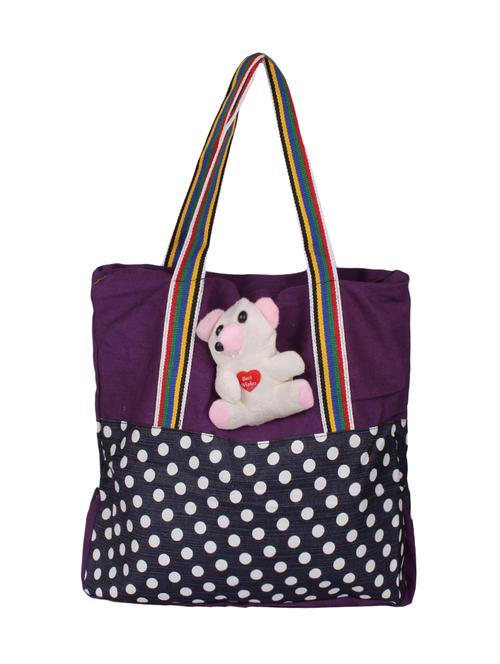 purple canvas handbag - 10829337 - Very Small Image - 1