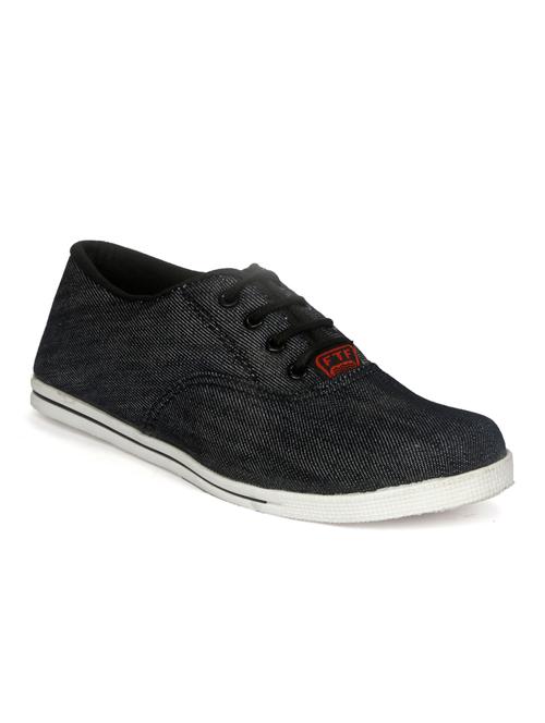 grey denim lace up shoes - 10830615 - Very Small Image - 1