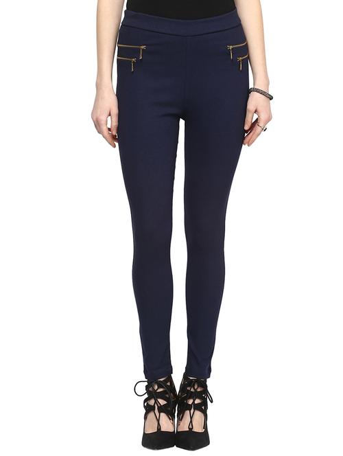navy blue polyester leggings - 10833864 - Very Small Image - 1
