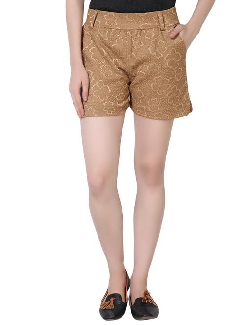 beige polyester regular shorts - 10833869 - Very Small Image - 1