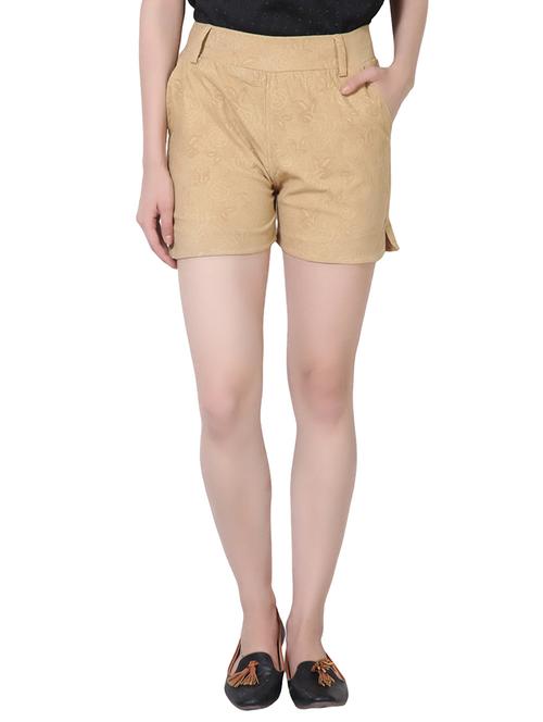 beige polyester regular shorts - 10833870 - Very Small Image - 1