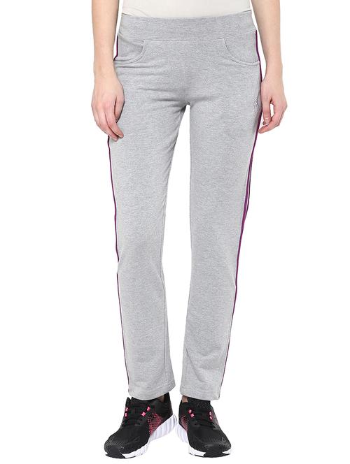 grey cotton taped track pant - 10833983 - Very Small Image - 1