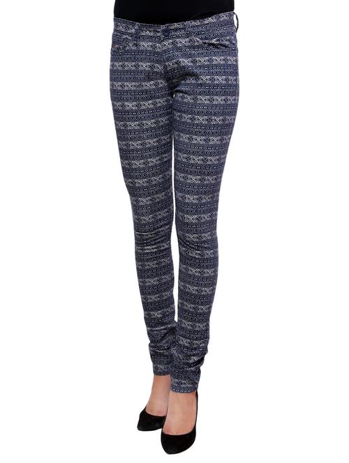 navy blue cotton trousers - 10838413 - Very Small Image - 1