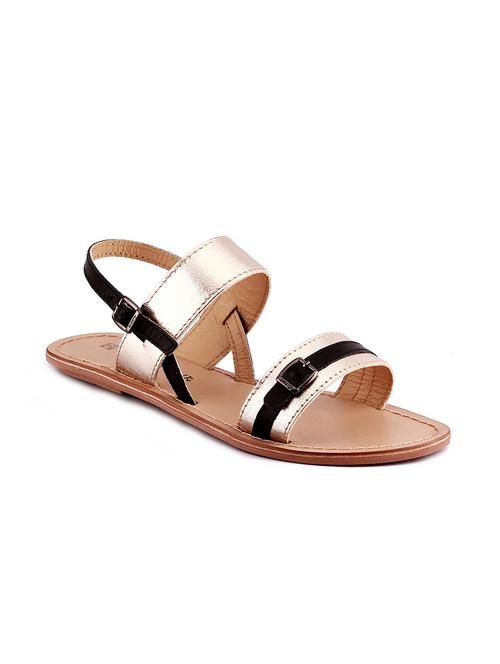 gold backstrap sandal - 10838898 - Very Small Image - 1