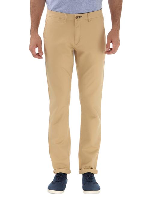 light khaki cotton casual shirt - 10842143 - Very Small Image - 1