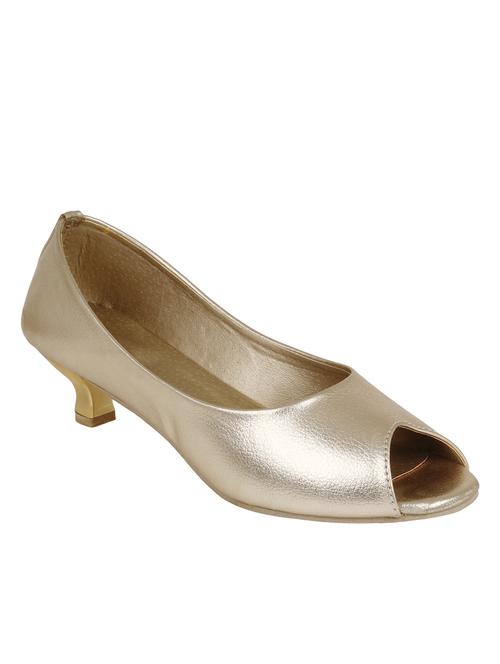 gold leatherette sandals - 10842696 - Very Small Image - 1