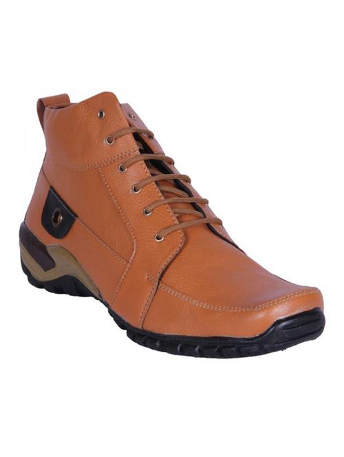 brown faux leather boots - 10844483 - Very Small Image - 1