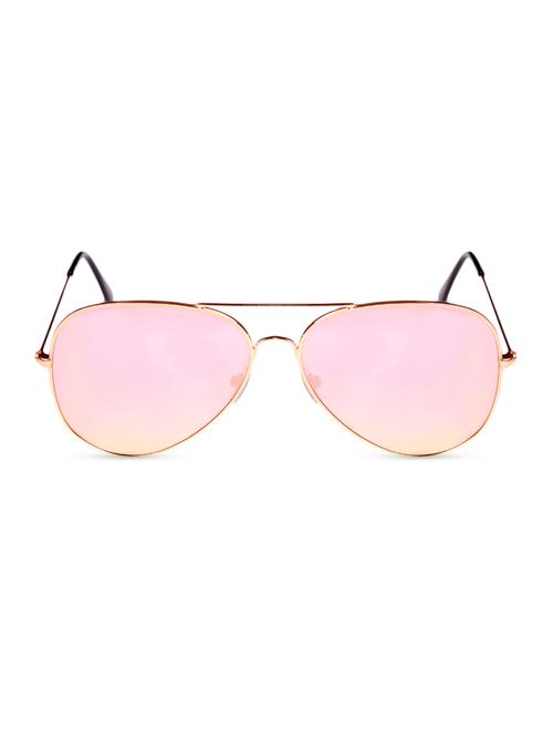 gold aviators with reflective polycarbonate lens - 10845551 - Very Small Image - 1