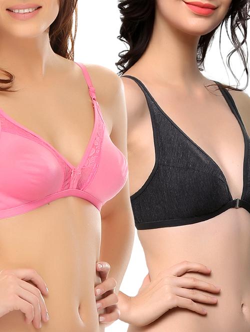 multi colored cotton regular bra - 10845745 - Very Small Image - 1