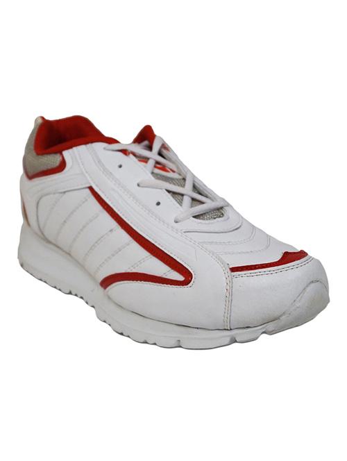 white leatherette sports shoes - 10846050 - Very Small Image - 1