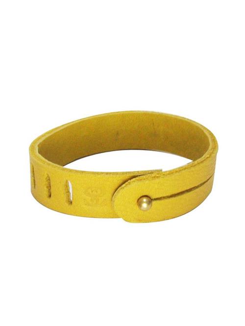 yellow leather bracelet - 10847028 - Very Small Image - 1