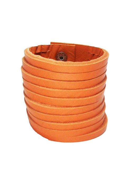 orange leather bracelet - 10847029 - Very Small Image - 1
