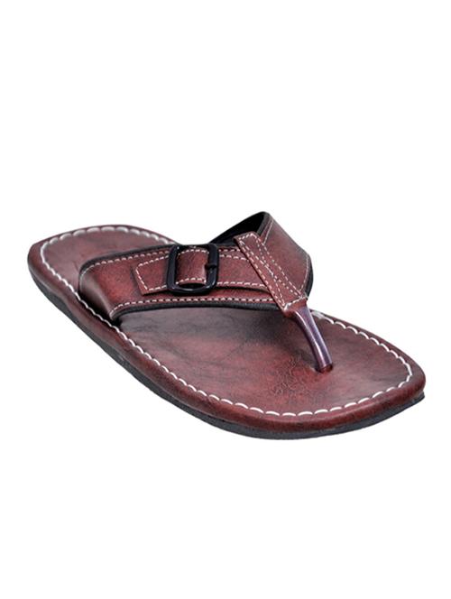 brown leatherette slippers - 10847431 - Very Small Image - 1