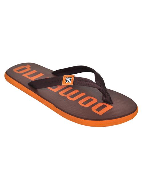 brown leatherette slippers - 10847445 - Very Small Image - 1
