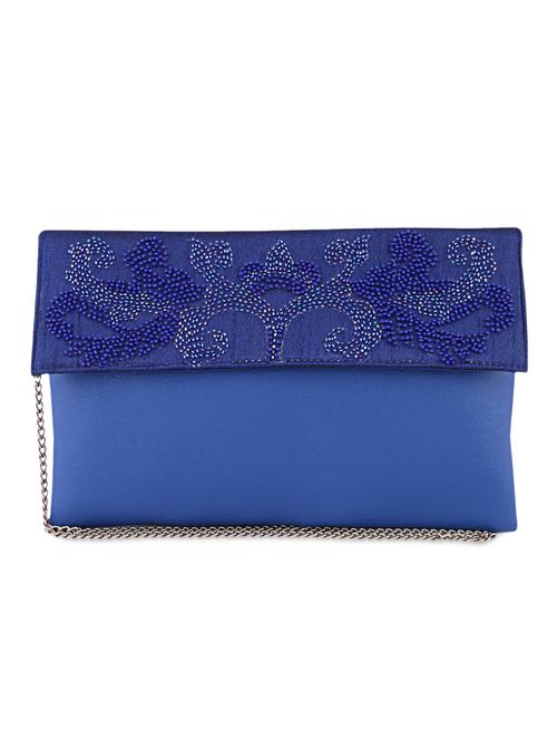 blue sequined leather clutch - 1085061 - Very Small Image - 1