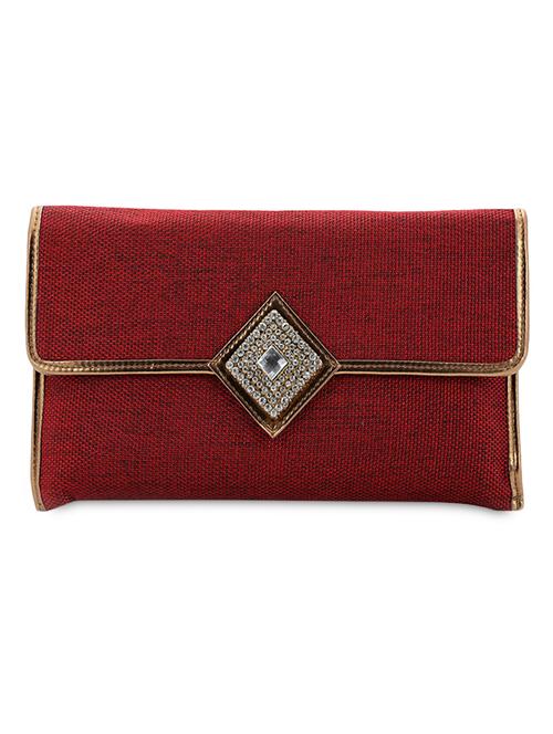 Woven & embelished Jute Clutch - 1085290 - Very Small Image - 1