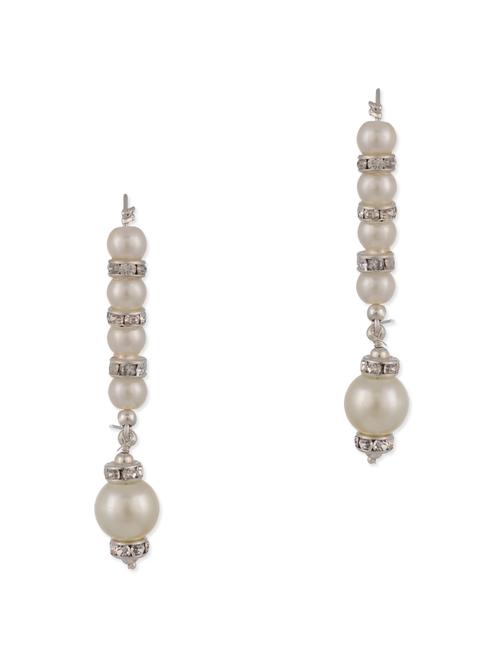 white metal alloy earring - 10853017 - Very Small Image - 1