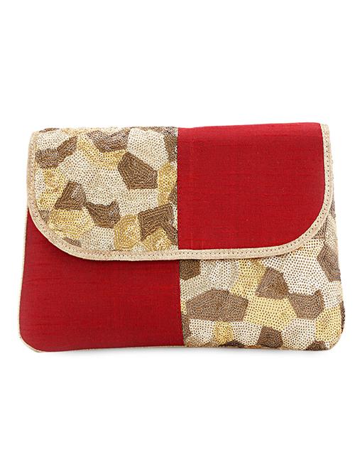 Sequined Jute Clutch - 1085331 - Very Small Image - 1
