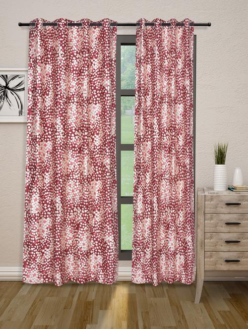 red galaxy mix polyester set of 2 curtain - 1085464 - Very Small Image - 1