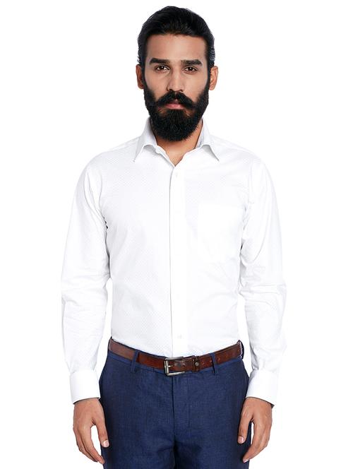 white cotton formal shirt - 10858135 - Very Small Image - 1