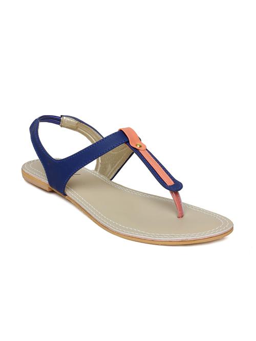 blue faux leather sandals - 10858330 - Very Small Image - 1
