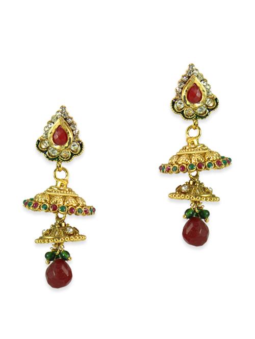 multicolor metal alloy earring - 10858480 - Very Small Image - 1