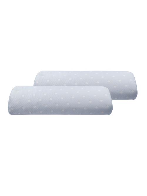 vintage blue half moon memory foam support pillow - 10859074 - Very Small Image - 1